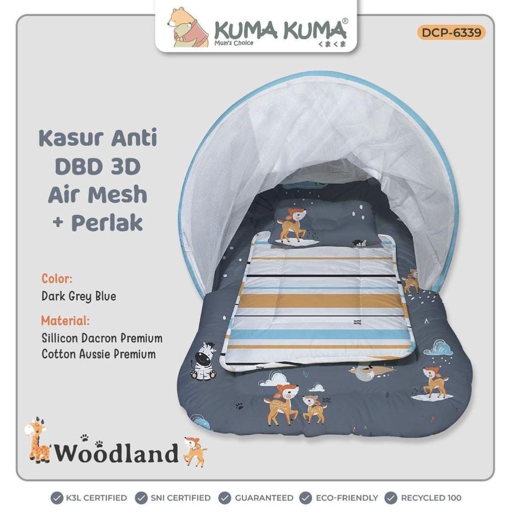 KUMA KUMA - kasur bayi anti DBD AIR Mesh (NEW Motif!!!)