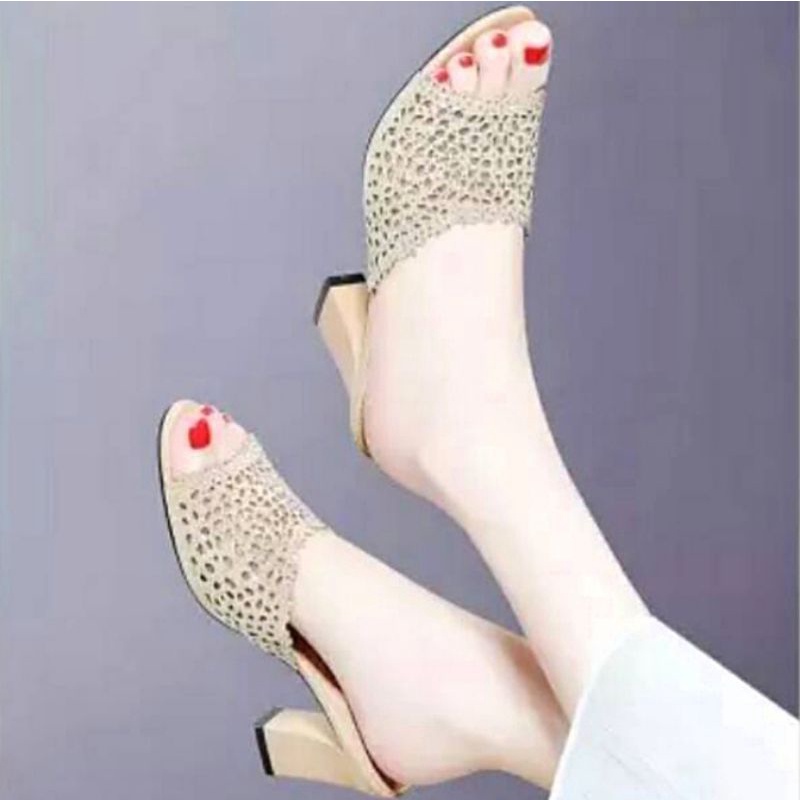 Heels Fashionable Hak Tahu | Slop Heels Wanita