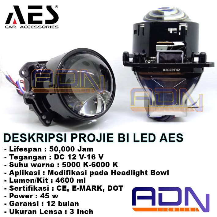 Projector Projie Bi Led AES LASER Led Lens mobil motor not VRZ PCS