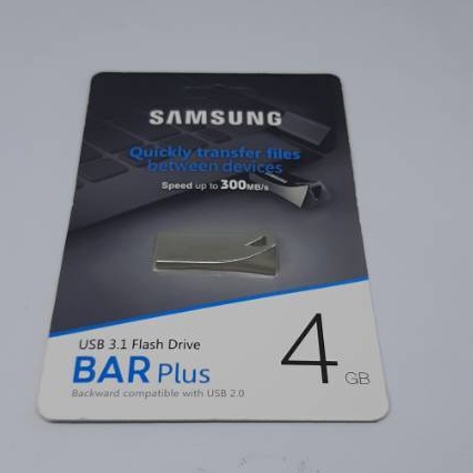 Flashdisk Samsung 4GB BAR Plus 300Mbps Flash Drive USB 3.1