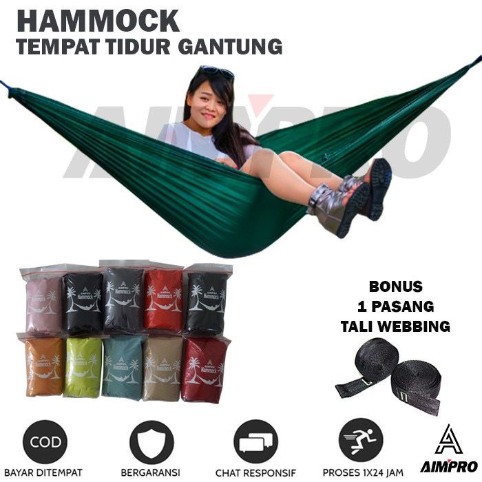 COD - SM88 - Hammock Tempat Tidur Gantung Ayunan Rainbow