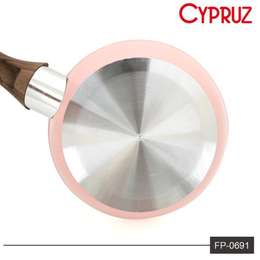 CYPRUZ Mini Fry Pan Pastel Marble Wajan Penggorengan 12 14 16cm