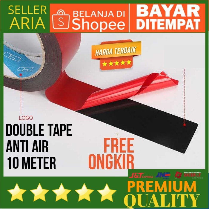 

[ORIGINAL] DOUBLE TAPE SERBAGUNA - WALLDECOR DOUBLETIP ANTI AIR 10 METER SERBAGUNA TEMPEL TAPE KAYU BESI PLASTIK 3M DOBEL TIP DOBELTIP PEREKAT 10