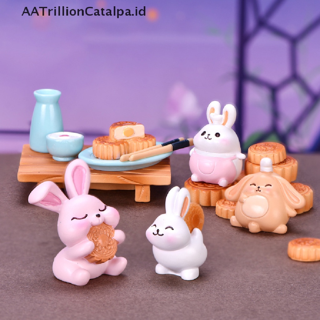 (Aatrillioncatalpa) Miniatur Kelinci Untuk Dekorasi Taman / Festival Bulan