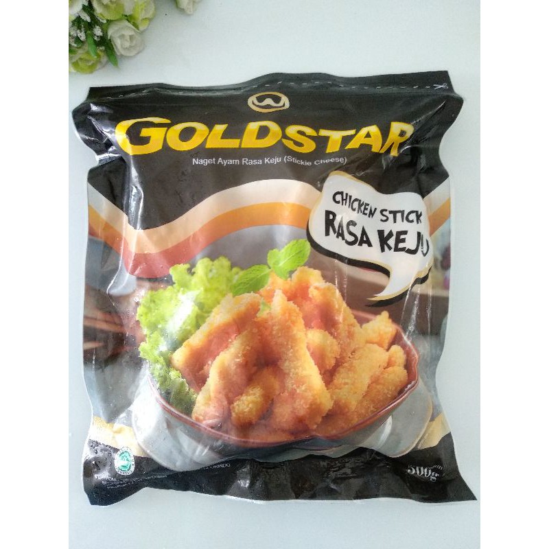 

Goldstar Stikie Cheese 500 gr, Nugget Stik Rasa Keju