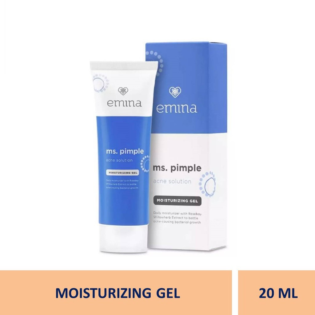 Emina Ms. Pimple Acne Face Wash 50ml + Moisturizer Gel 20ml+ Spot Gel 15ml