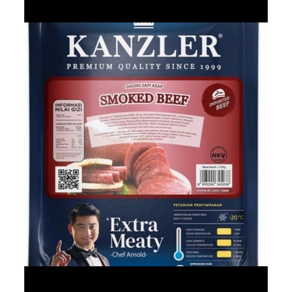 Kanzler Smoked Beef 250 Gram
