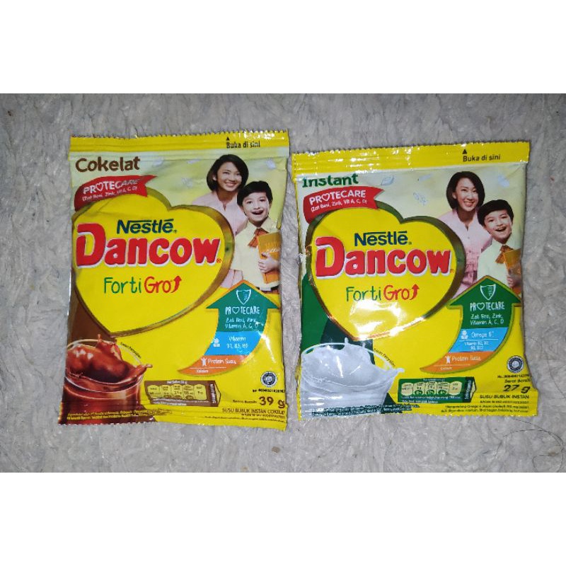 

Nestle Dancow Fortigro/39g/27g/putih/coklat/sachet