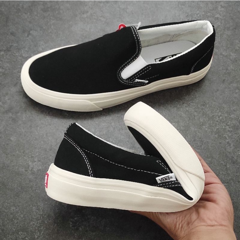 SEPATU SLIP ON OG FULL BLACK CORET ORIGINAL