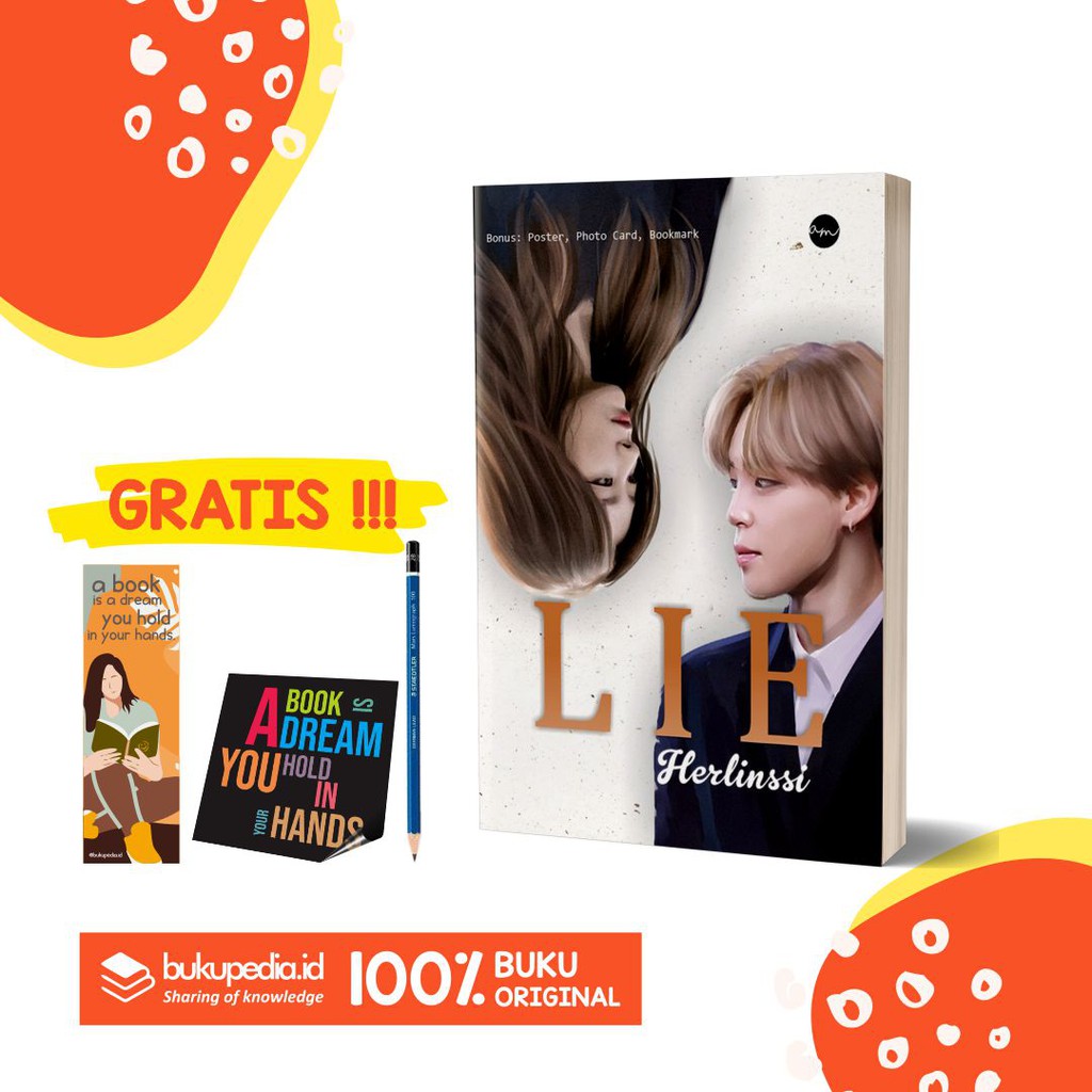 

BUKU NOVEL : LIE ( HERLINSSI ) - ARIAMEDIA - BONUS PENSIL 2B, BOOKMARK, STIKER