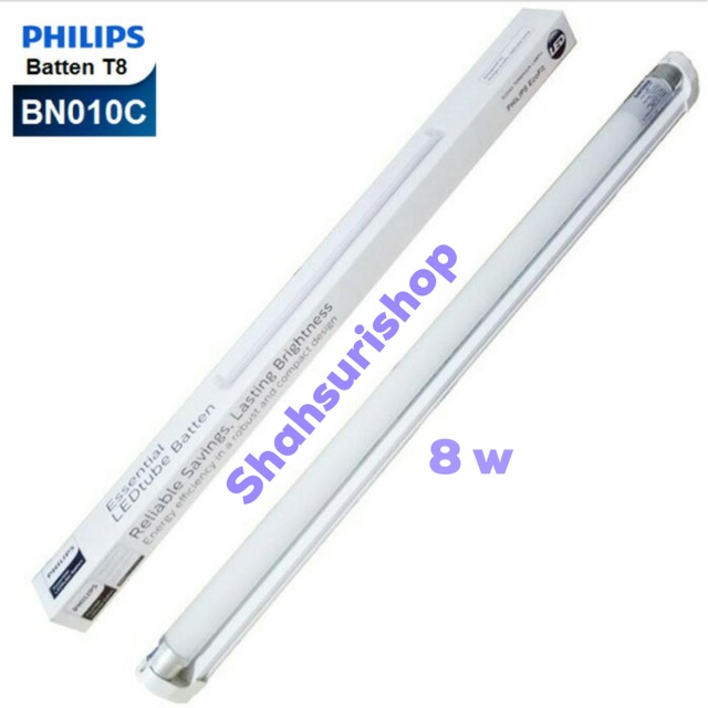 Tl philips led bn015 600mm tube ecofit t8 set 8w 8 w kap komplit