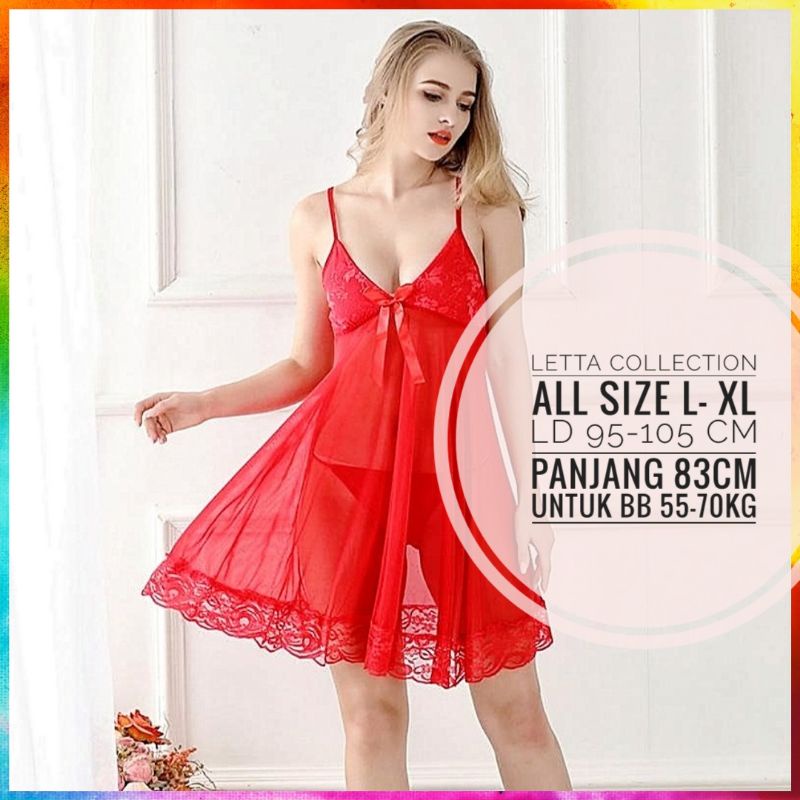 Jual Letta Lingerie Premium Lingeri Sexy Baju Dinas Istri Baju Tidur