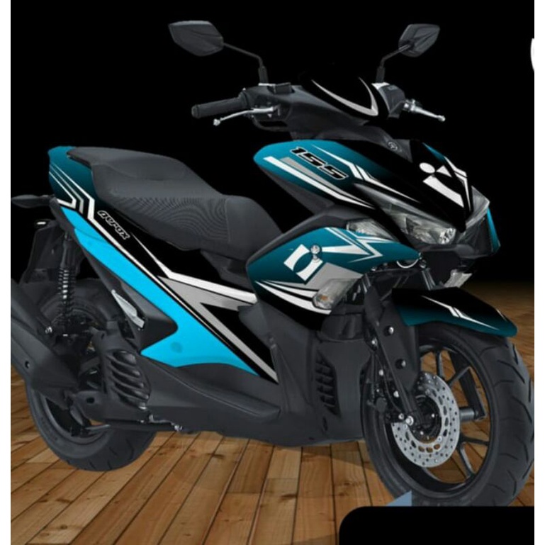 stiker decal aerox full body sticker striping aerox 155 biru