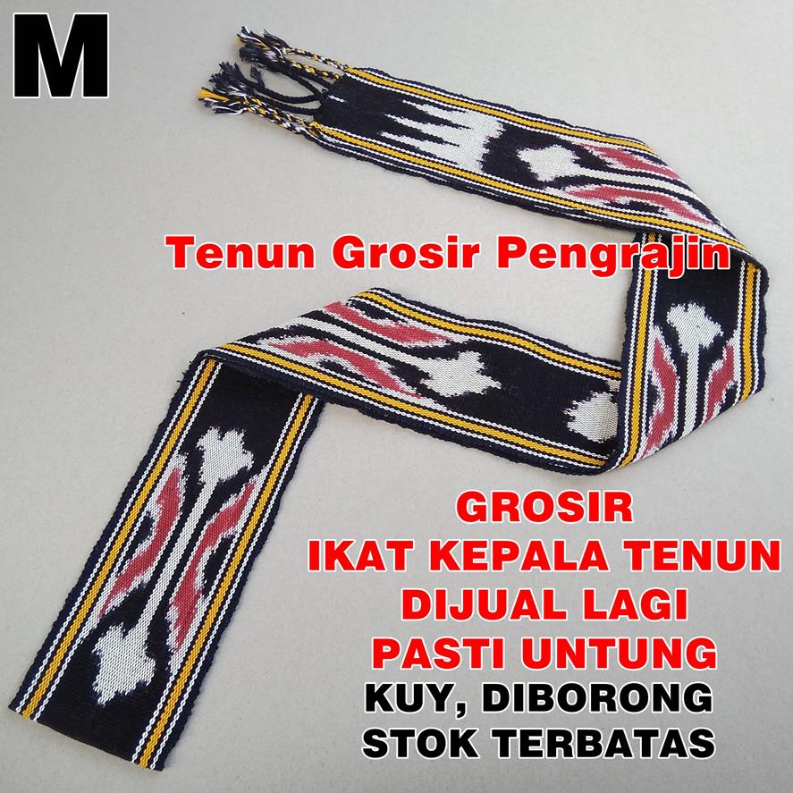 Ikat Kepala Tenun Etnik Motif Dayak Kalimantan Toraja Sumba Lombok Kain PROMO TERMURAH-M (Lombok)