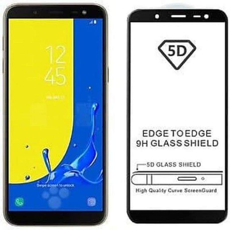 Tempered Glass Samsung A6 2018 Full Cover Protector Quality