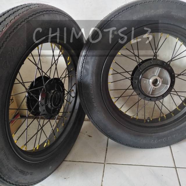Sepaket Velg custom ring 17 - Ban swallow sb Clasik untuk motor menyesuaikan