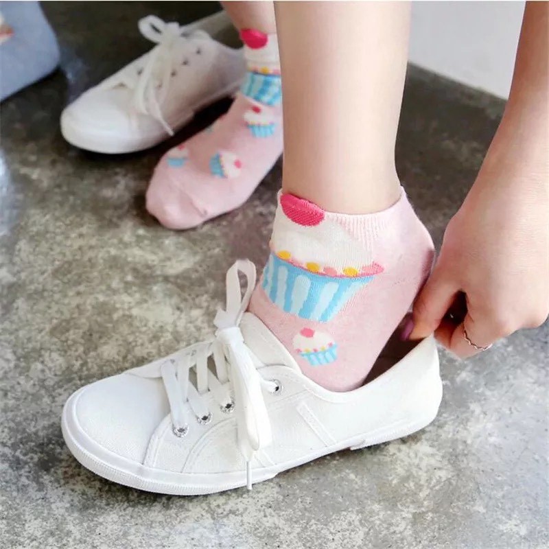 Kaos Kaki Socks Wanita Karakter Motif Cute Lucu Unik Import SHC05