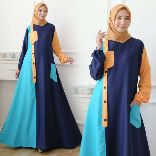 Gamis dress ZANIA maxi syari REAL PIC