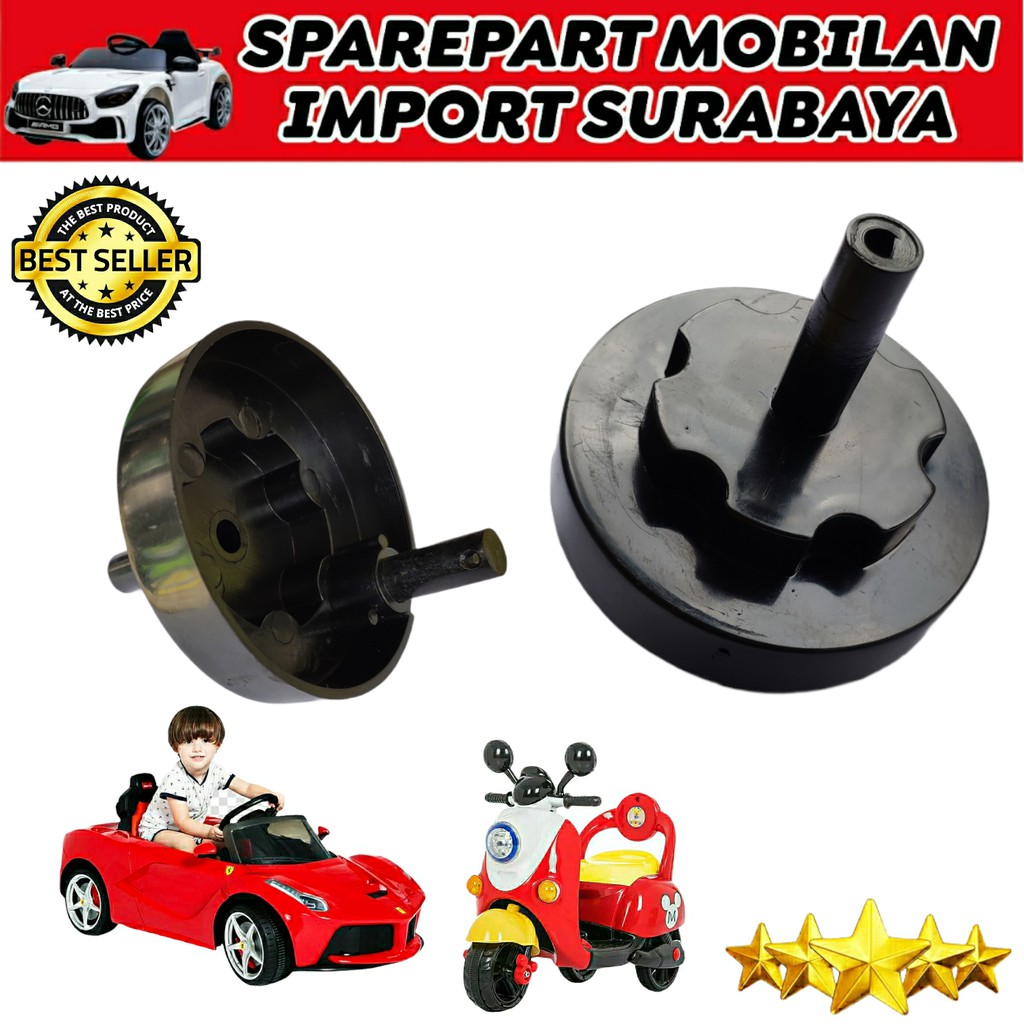 SAMBUNGAN BESAR GEARBOX STIR POWER STEERING PART MOBIL AKI MAINAN MOBILAN ANAK JEEP UNIKID PLIKO 12V