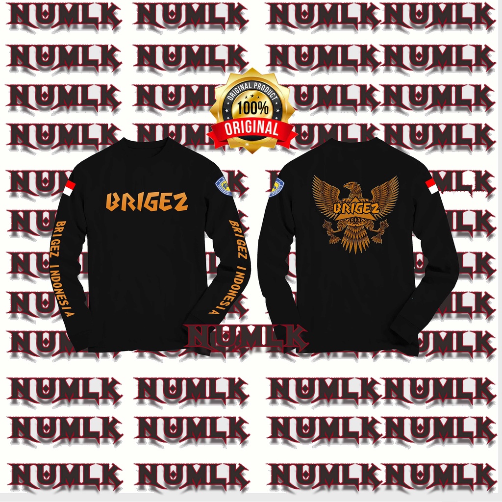 KAOS LENGAN PANJANG BRIGEZ INDONESIA KEREN