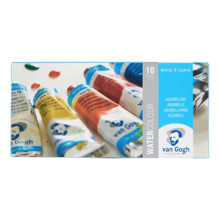 Van Gogh Watercolour Set of 10 Colours in 10ml Tube