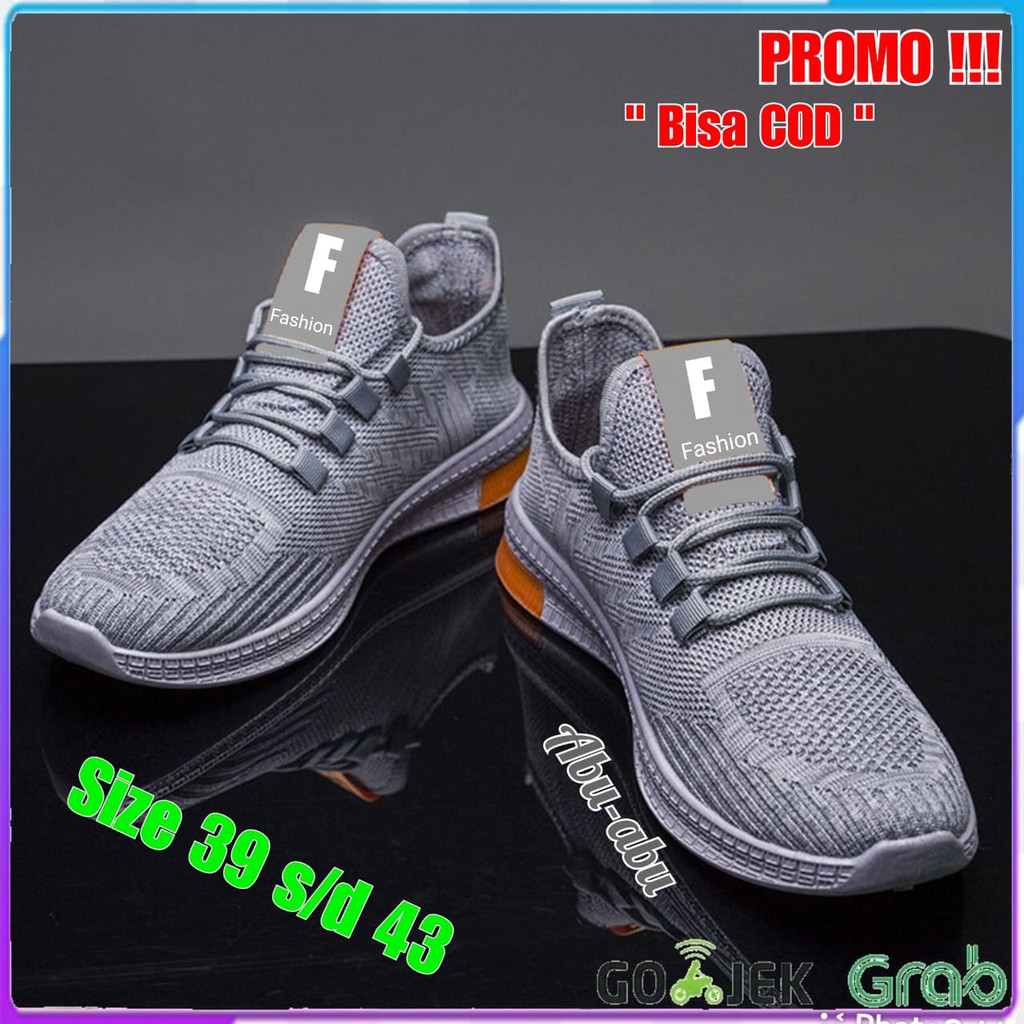 Sepatu Sneaker Pria Import - Sneaker Fearless Run Sporty Media001 Running Terbaik