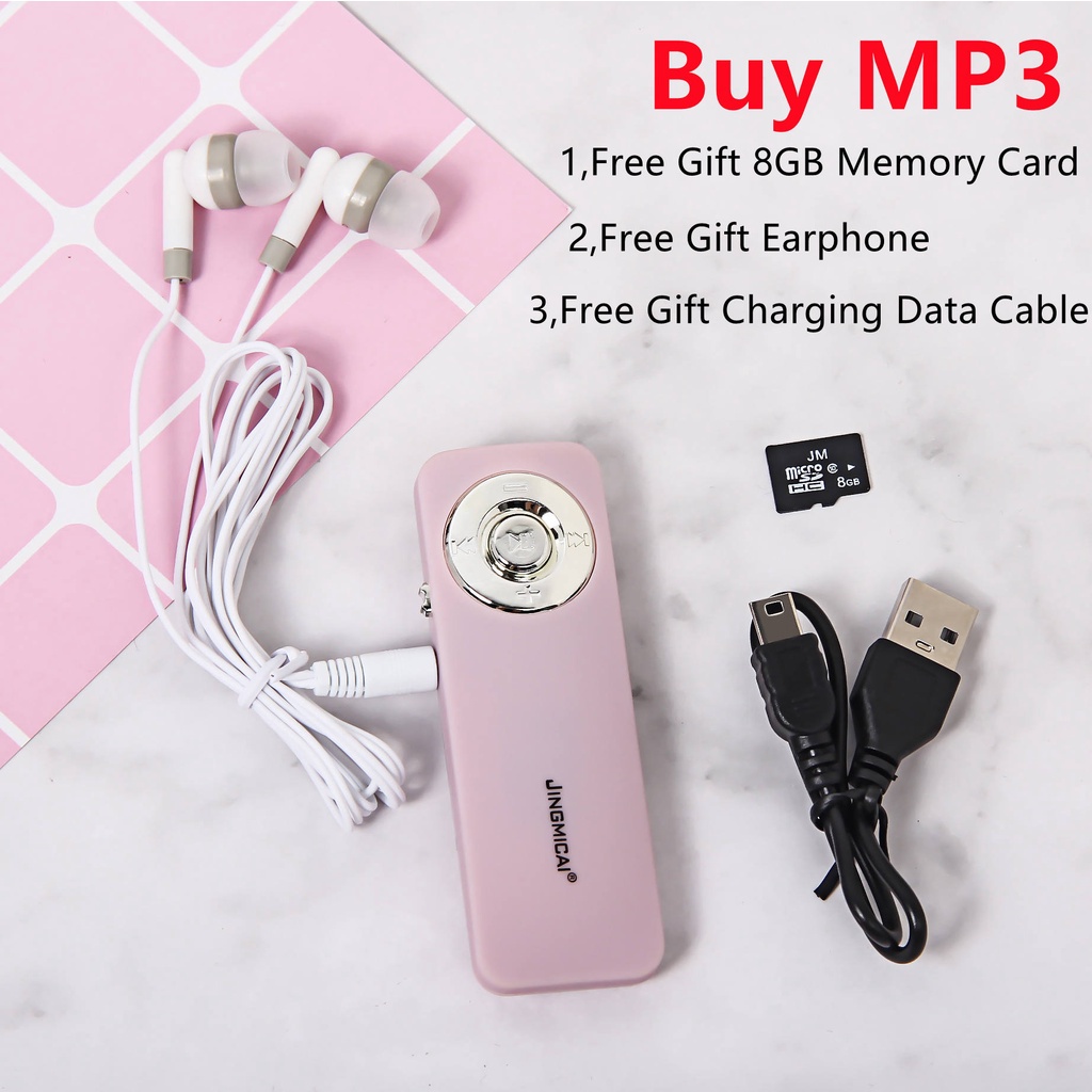 new fashion student MP3 suit JM-352N free gift memory card earphone charging cable