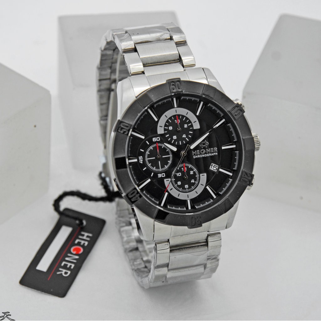 JAM TANGAN PRIA HEGNER 1667 CHRONOGRAPH ORI