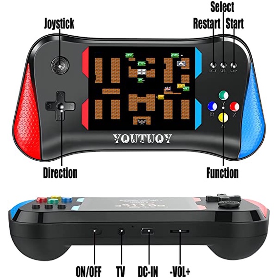 Gameboy X7M Layar Lebar 3.0&quot; Konsol Game 500 Game 1 PLAYER/2 PLAYER