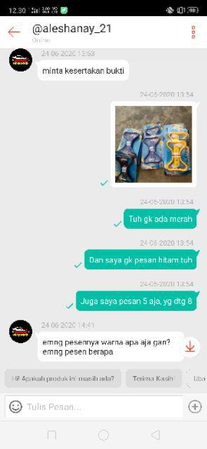 2 Pcs Gantungan Pegangan Busway Merah Biru