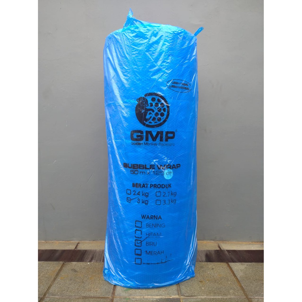 

Bubble Wrap Warna Biru 125cm X 50M BAHAN SUPER TEBAL/plastik bubble