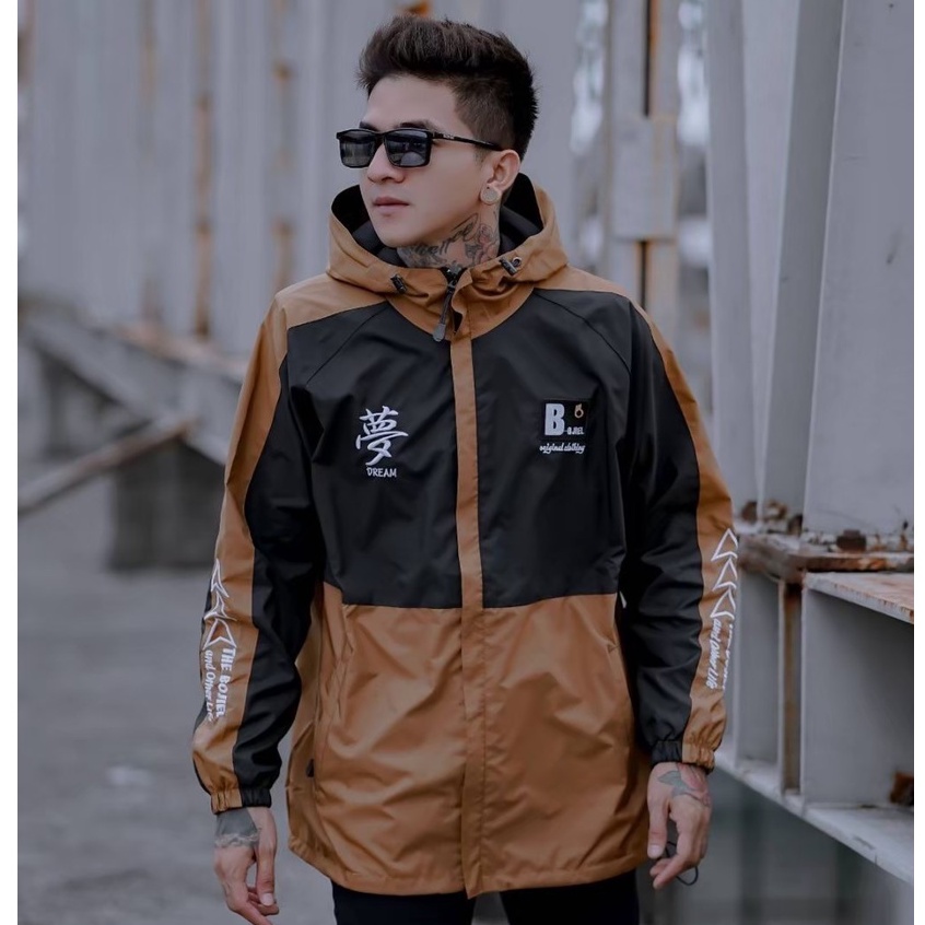 [GRATIS ONGKIR] JAKET OUTDOOR HOODIE THE BOJIEL / JAKET GUNUNG PRIA WATERPROOF / JAKET PARASUT PRIA ANTI AIR