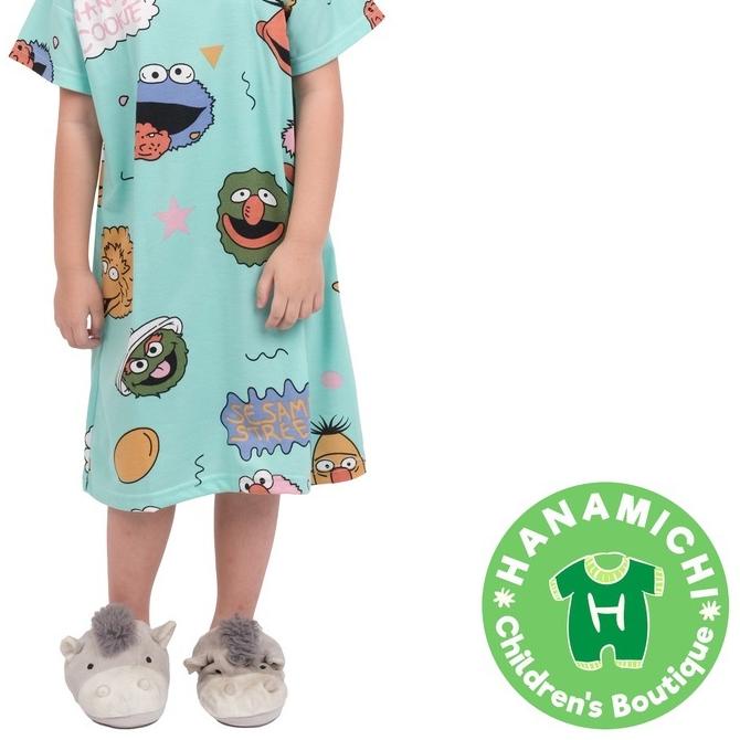 Hanamichi PITHA Dress Anak Lengan Pendek Full Print