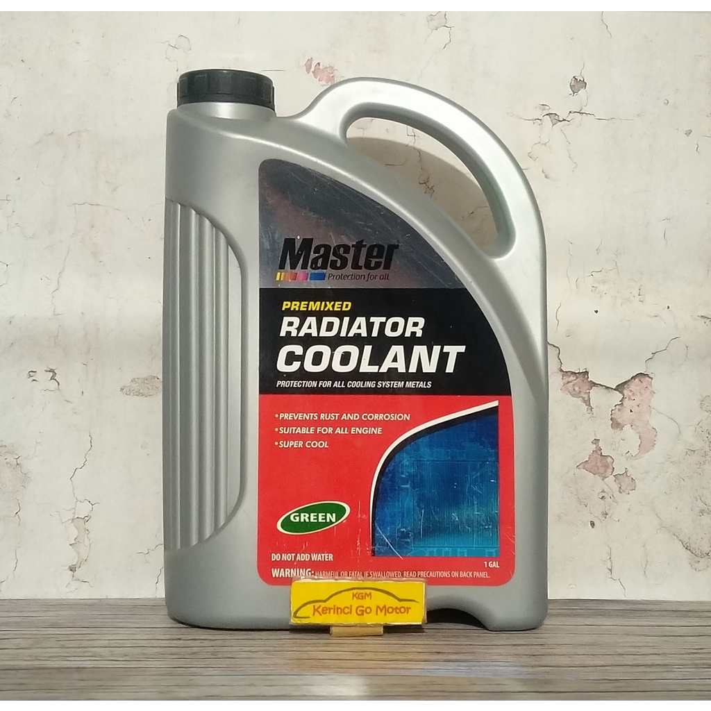 MASTER RADIATOR COOLANT HIJAU 4L AIR RADIATOR MASTER HIJAU 1 GALON