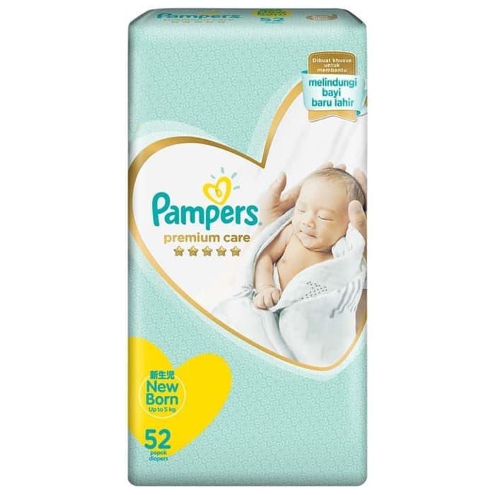 PROMO Pampers Premium Care Tape New Born 52