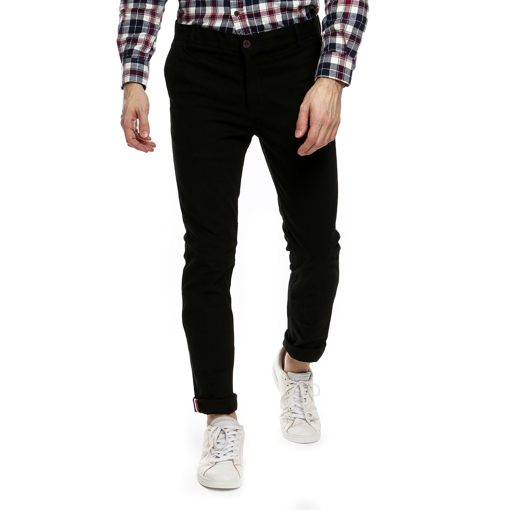 COZMEED Celana Panjang Chino Hitam