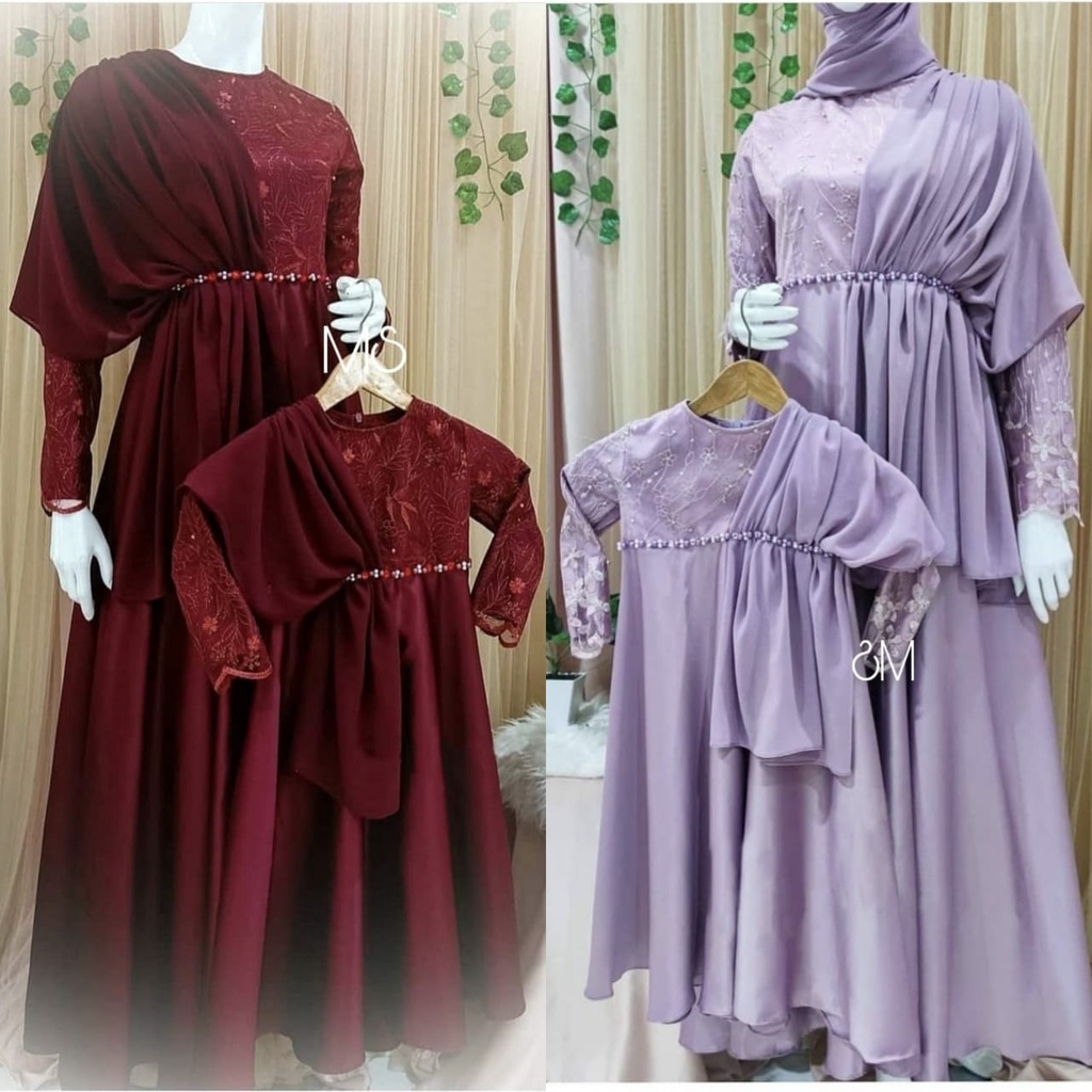 MAXY WULANDARI MOMKID / MAXY WANITA MODEL BARU / MAXY IBU DAN ANAK / BAJU MUSLIM IBU DAN ANAK / GAMI