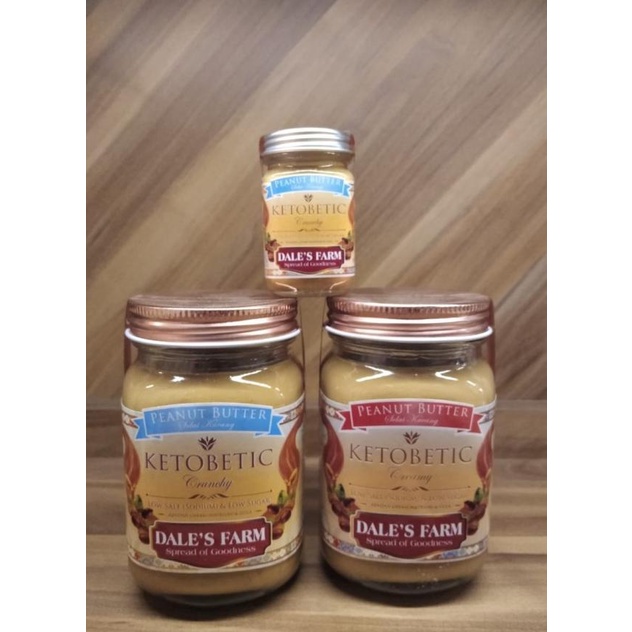

Dale'S Farm Ketobetic Crunchy Creamy Diet Peanut Butter - Selai Kacang