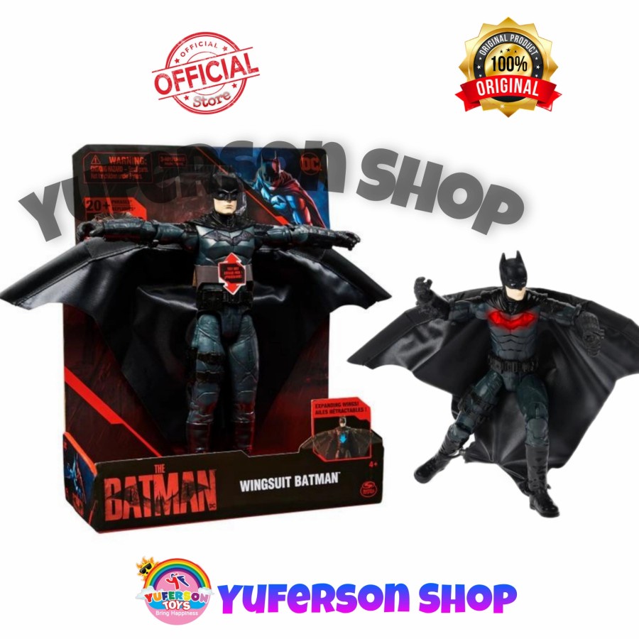 Batman Wingsuit 12 Inch Action Figure with Lights and Phrases