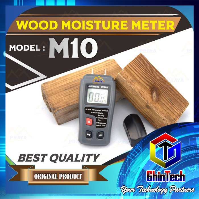 Jual Alat Ukur Kadar Air Kelembapan Kayu LCD Digital Wood Moisture ...