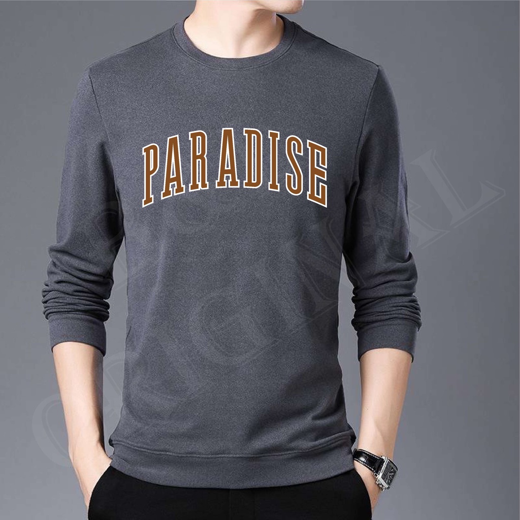 BS/COD/BAJU KAOS PARADISE/ATASAN FASHION PRIA DAN WANITA LENGAN PANJANG/GOOD QUALITY