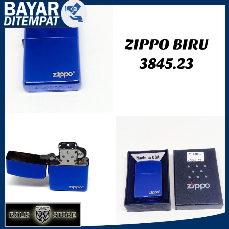 Korek Zppo Blue Ice Korek Biru Croum Premium