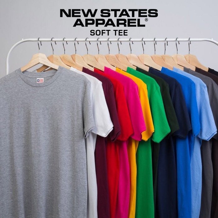 Download Kaos Polos 30s Cotton Combed NewStatesApparel Soft Tee 3600  color set 2 | Shopee Indonesia