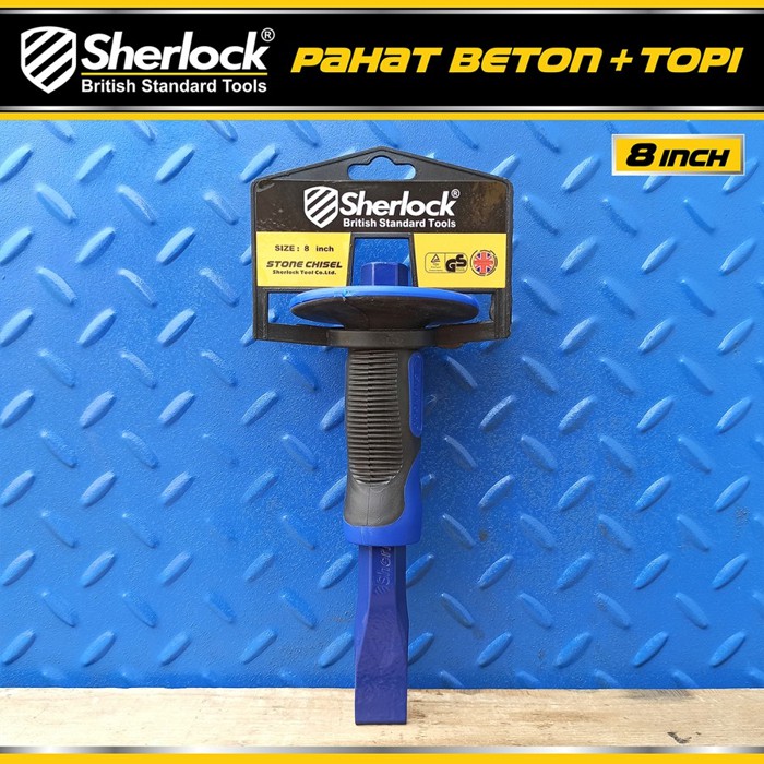 Pahat Batu Beton Topi Cold Chisel / Sherlock Betel Baja 8 inch