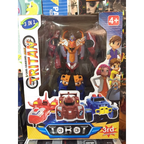 Maianan Robot Tobot Tritan gabungan tobot X , Y , Z