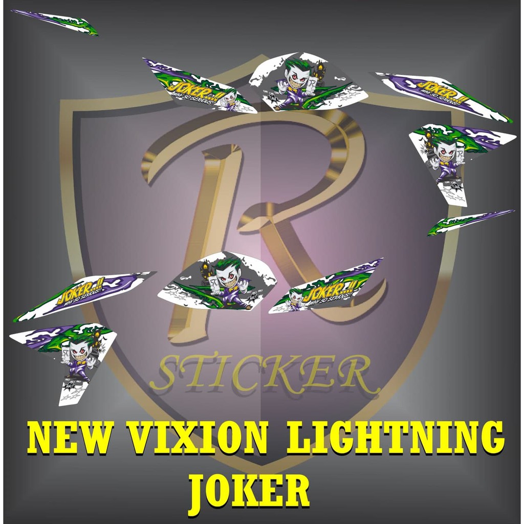 sticker striping motor vixion NVL th.2013-2014 new vixion lightning JOKER