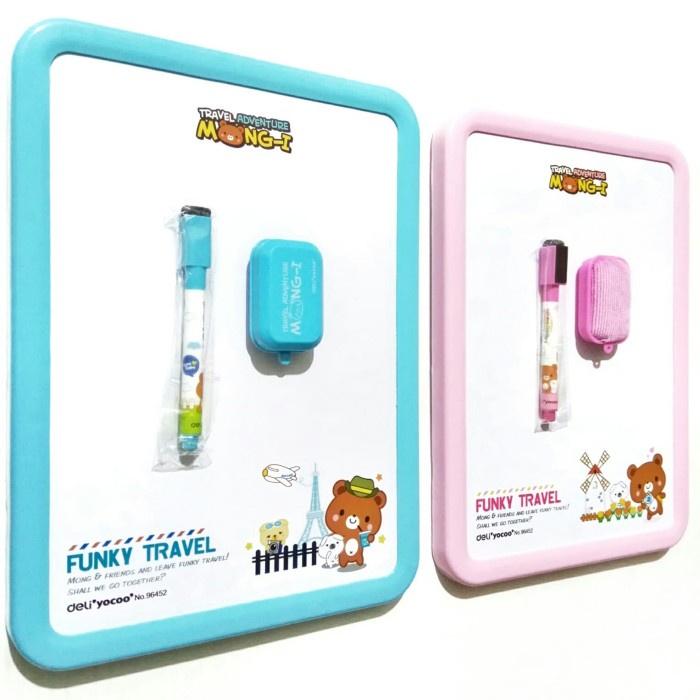 

Papan Tulis Deli Magnetic Whiteboard (Bonus Spidol & Penghapus)