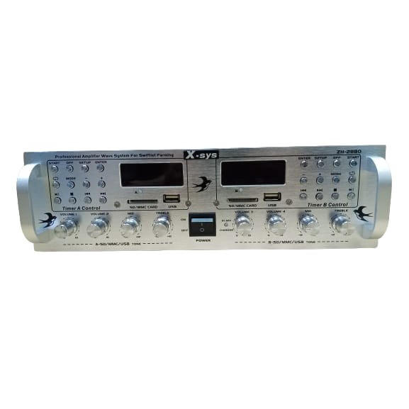 AMPLIFIER X-SYS ZH 2880 AMPLIFIER WALET XSYS ZH-2880 SETTING TIMER
