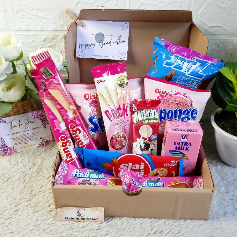 

Hampers Snack box - premium pinks