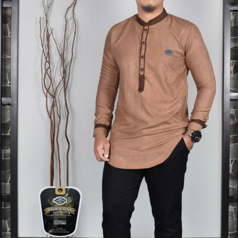 KOKO QURTA MUSLIM PRIA LENGAN PANJANG PRODUK ORIGINAL ANWA ONE